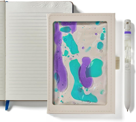 Lifelines "Shake It Up" Sensory Journal - Purple Blue (Meadow) - Embossed Paper