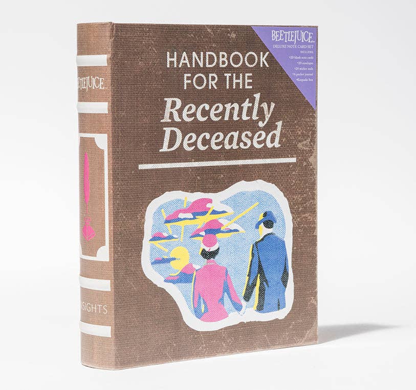 Beetlejuice: Handbook for the Recently Deceased Deluxe Note Card Set (With Keepsake Book Box)