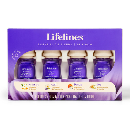 Paquete de 4 mezclas de aceites esenciales Lifelines - In Bloom