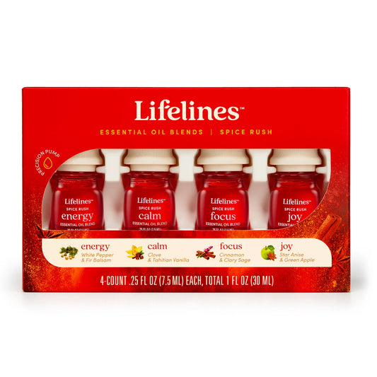 Paquete de 4 mezclas de aceites esenciales Lifelines - SPICE RUSH