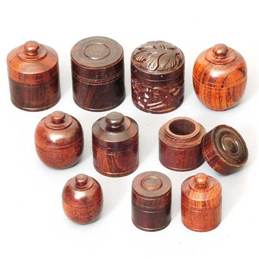ROSEWOOD MINI BOXES SET/10