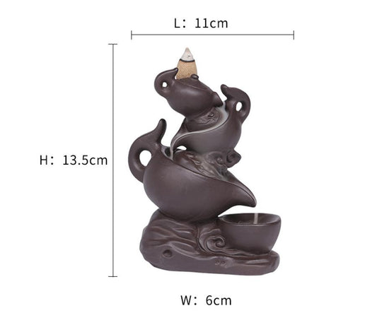 Tea Pot Backflow Cone Buner