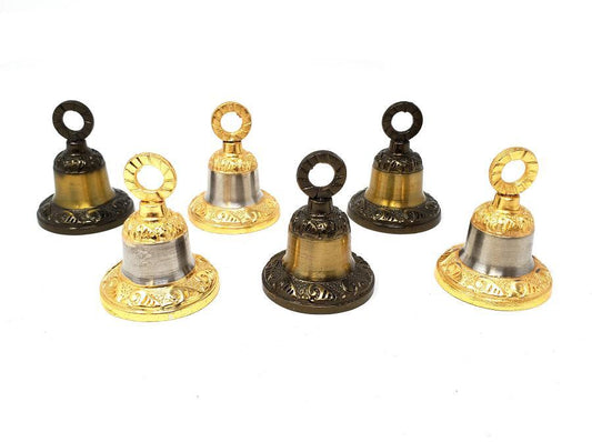 Carved Metal Bell 2"