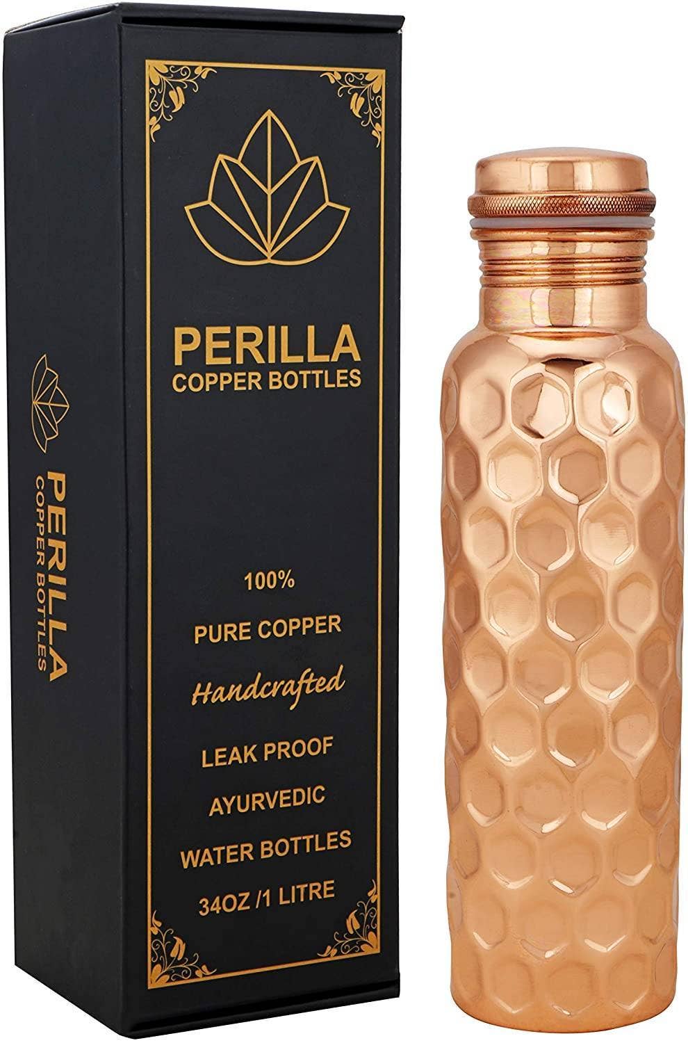 Botella de cobre diamante (1L)