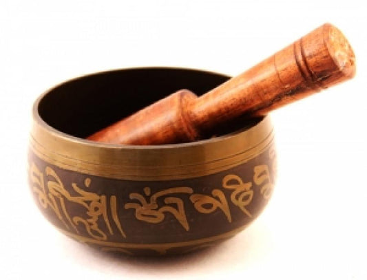 Tibetan Singing Bowl 3" with Striker & cushion
