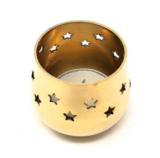 Votive Candle Holder Brass 2" with tealight
