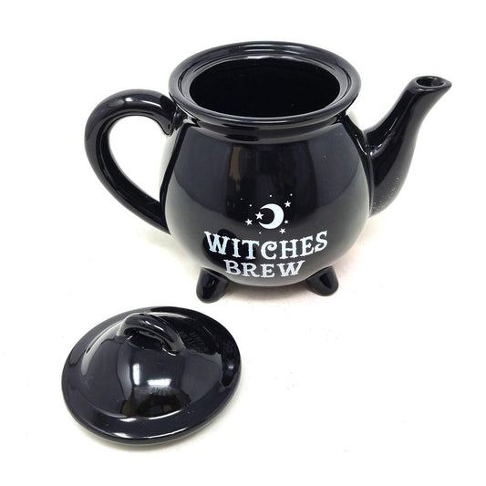Witches Brew Ceramic Cauldron Tea Pot/Kettle with lid